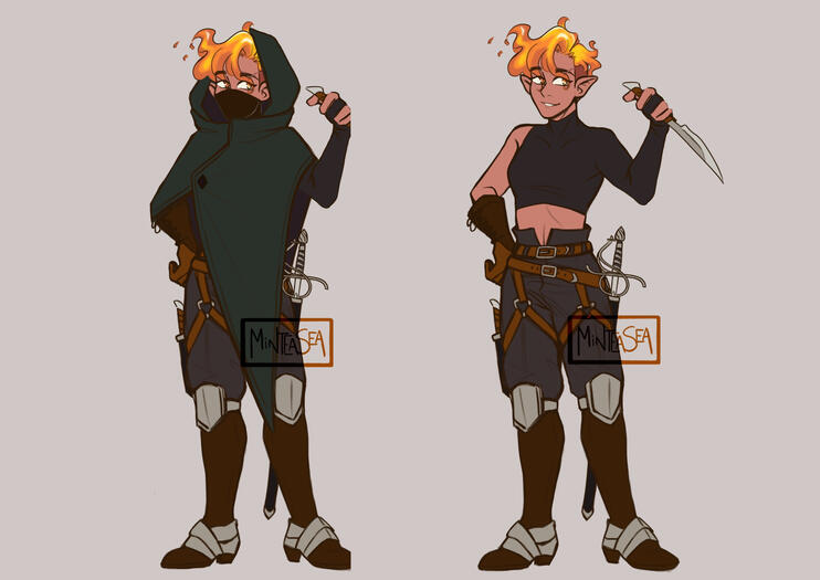 Stark (Fire Genasi Rogue)